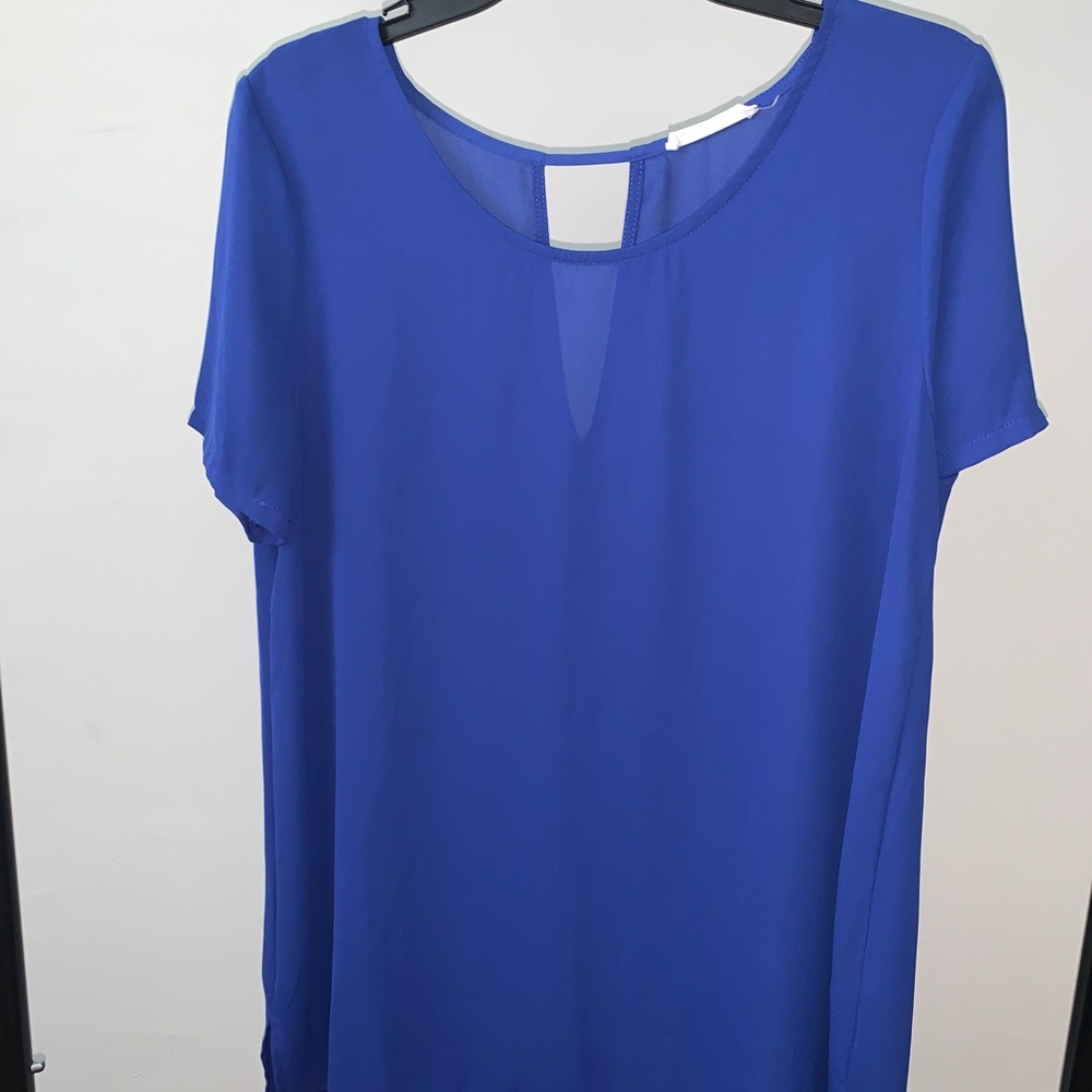 Lush Blue Blouse - Medium